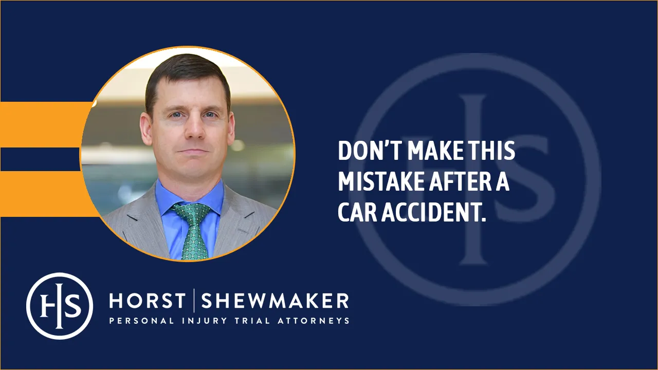 Don't make this mistake after a car accident.